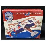 Vintage Die Cast Pepsi Cola Airplane Coin Bank.