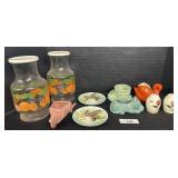 Vintage Ceramic Planters, Juice Jars & S&P Shakers