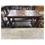 Ornate Oak Coffee Table.