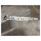 Hand Painted Snowy Scenic Handsaw.