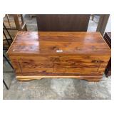 Vintage Cedar Hope Chest Storage Trunk Cabinet.