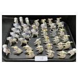 Lucite Plastic Animal Figurine Toys.