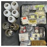 Fishing Gear, Sinkers, Bait, Lures, Hooks.