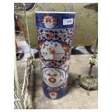 Japanese Imari Porcelain Umbrella Vase.