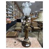 Vtg Greco-Roman Figural Table Lamp.