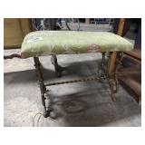 Victorian-Style Antique Cast Iron Bench.