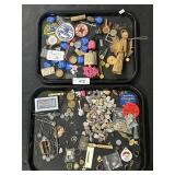 Costume Jewelry, Patches, Tumbled Rocks.