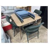 Folding Card Table, (7) Upholstered Folding