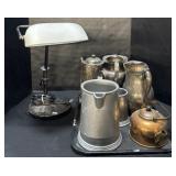 Desk Lamp & Pitchers.