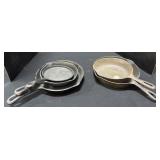 5 Cast Iron Skillet Pans.