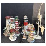 Christmas Lighthouses.