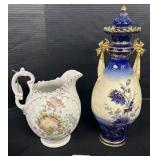 Antique Ernst Wahliss & Porcelain Vases.