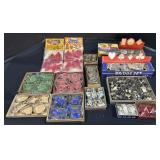 Lot Of Vintage Plastic & Metal Cookie Cutters.