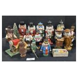 Lot Of Vintage Wooden Nutcrackers.