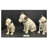 RCA Dog Figures & Ceramic Coin Bank.