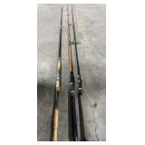 (3) Deep Sea Fishing Rods.