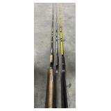 (3) Deep Sea Fishing Rods.