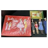 1960s Barbie Dolls, Carrying Case, Skipper Book.