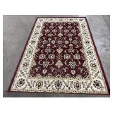 Supreme Red Ivory Area Rug.