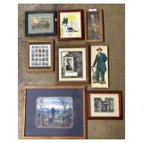 Civil War, Abe Lincoln Prints & Stamps.