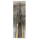 (3) Vtg Deep Sea Fishing Rods.