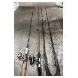 (4) Fishing Rods & Reels.
