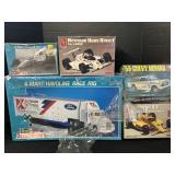 Semi Truck & Race Car Models Kits.