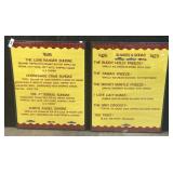 Jersey Shore Ice Cream Parlor Menu Signs.