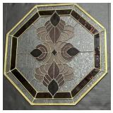 Decorative Octagonal Leaded Stained Glass Window