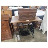 New Home Antique Sewing Table.