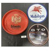 Schmidtï¿½s Beer Serving Tray, ADV Tin Signs.