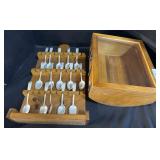 Souvenir Spoons & Collectors Case.