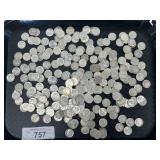90% Silver Dimes, Roosevelt & Mercury.