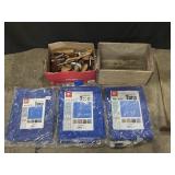 3 New Tarps, Shoe Forms, Allentown Crate.