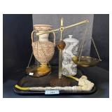Decorative Balance, Vases, Pipes.