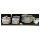 Raynaud & Co. Limoges Porcelain Dinnerware Set.