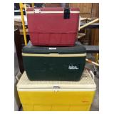 (3) Igloo Coolers.