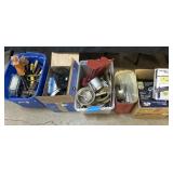 Tools, Pole Climbers, Deep Fryer, Tent.