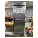 True Single-Door Stainless Steel Freezer.