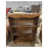 Vintage Pine Colonial Style 3 Shelf Bookcase.