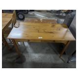 Pine Sofa Console Table W/Two Drawers.
