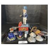 Uncle Sam Mechanical Bank, S&P Shakers, Thimble.