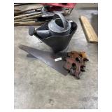Vtg Hand Saws, Galvanized Coal Bucket & Watering