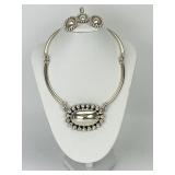 4pc Heavy Sterling Silver Yellowhorse Jewelry.