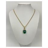 14-18KT Gold Fabergé Diamond Scarab Necklace.