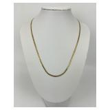 14KT Italian Gold 'I Love You' Herringbone Chain.