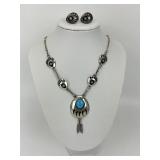 Sterling Silver Native American Turquoise Jewelry.