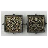 Sterling Silver Konstantino Earrings.