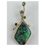 Rona Fisher Style Boulder Opal Gemstone Pendant.