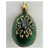 Fabregé Style Enamel Egg Pendant.